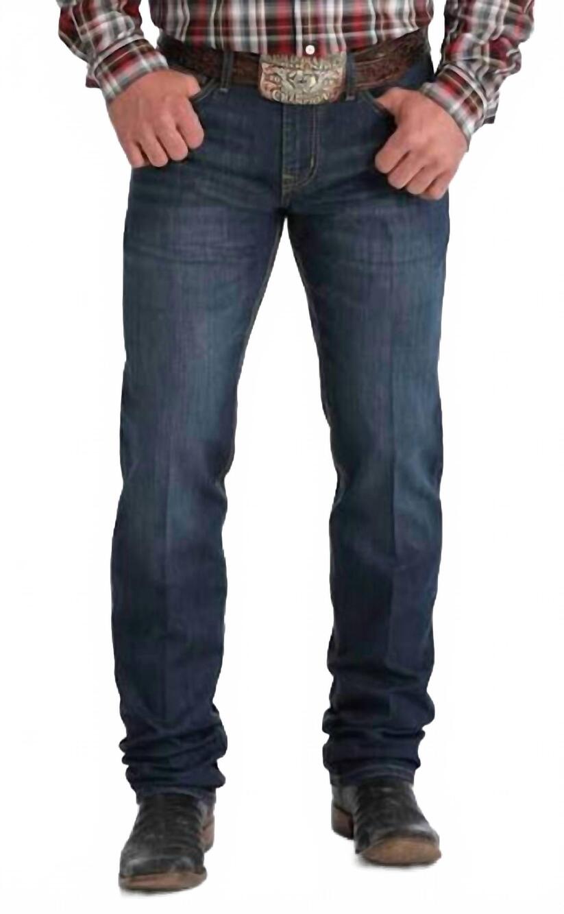 NEW CINCH men's jesse slim straight jean in dark stone wash
